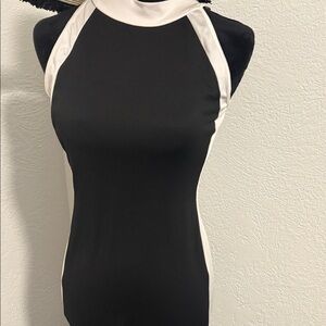 Elegant Black and White Women's dress